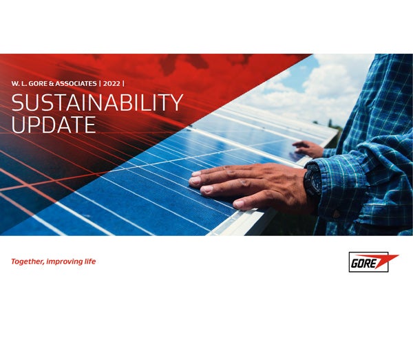 Cover of the 2022 sustainability update.