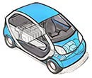 電気自動車のイラスト