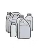 化学薬品のボトルのイラスト