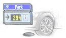 駐車誘導用センサーのイラスト