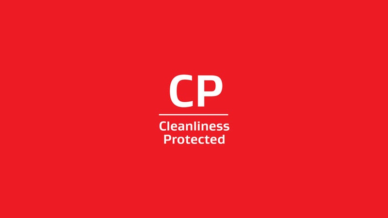 テキスト: CP. Cleanliness Protected.