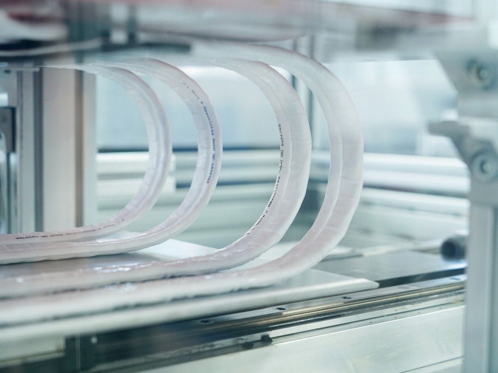 A machine showing the high flex flat cables