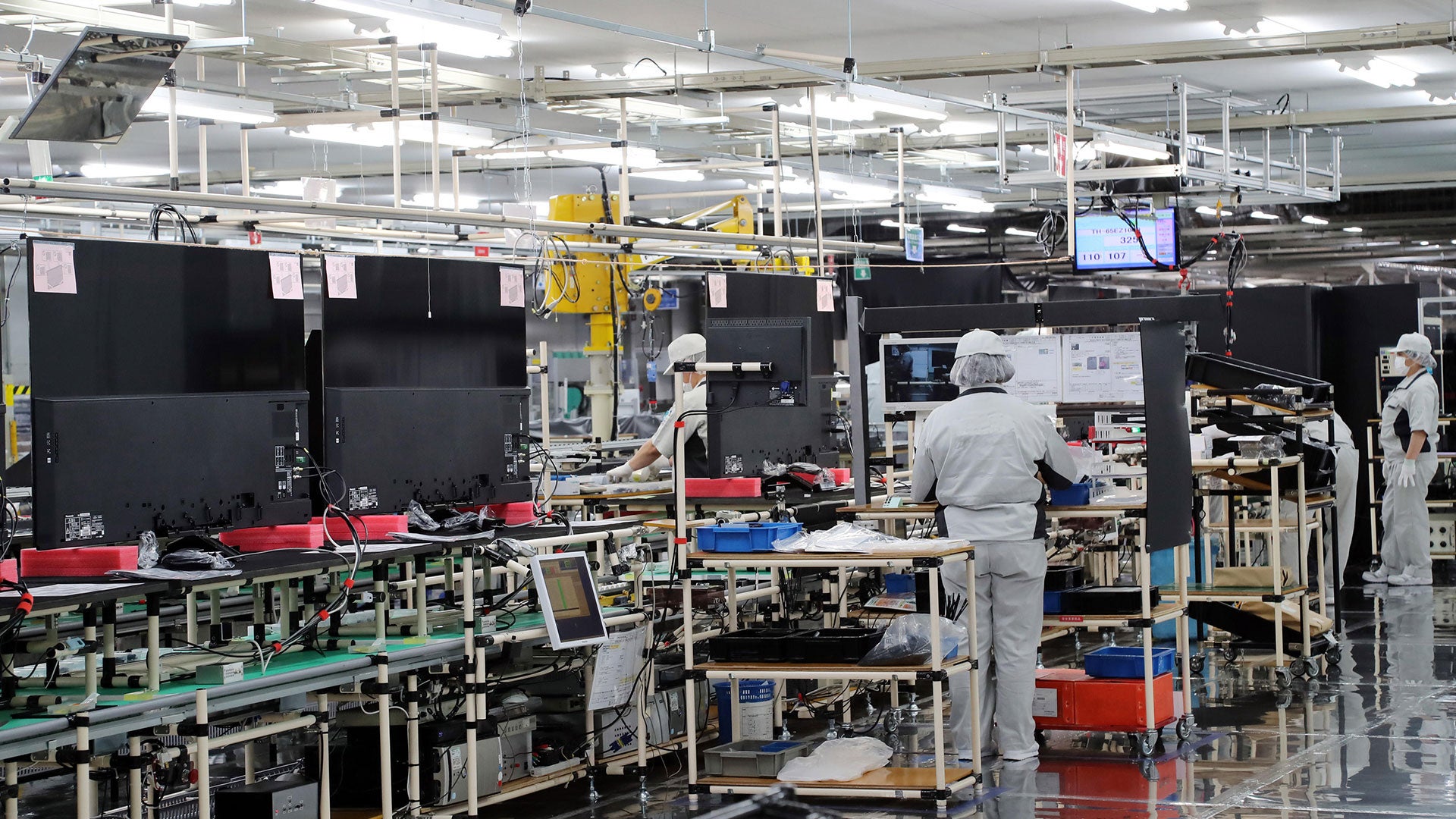 半導体製造ラインの様子