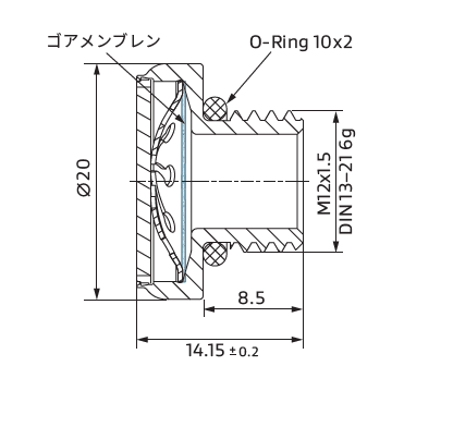 ゴア® ポリベントEx+の設計および寸法