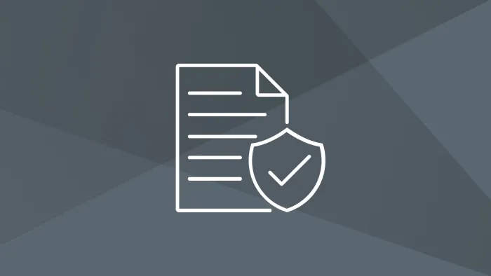 Icon for certifications, policies, or statements