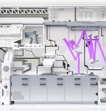 High flex cables and assemblies for lithography