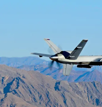 MQ-9 Reaper Drone Flying (DIVIDS)