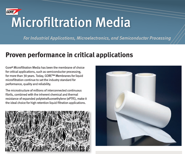  GORE Microfiltration Media Datasheet GMM 404-406-414-415